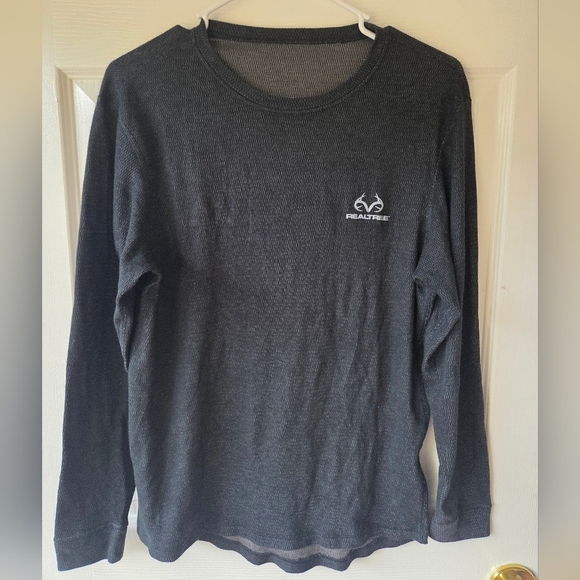 Realtree Tops - Realtree Women's Shirt M Long Sleeve Crew Neck Charcoal Gray